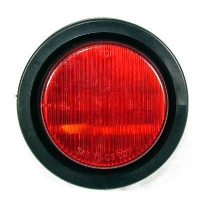 Luz LED Redonda Roja 2.5" pulgadas 24 Voltios 13 Diodos-FortPro - Imagen 2