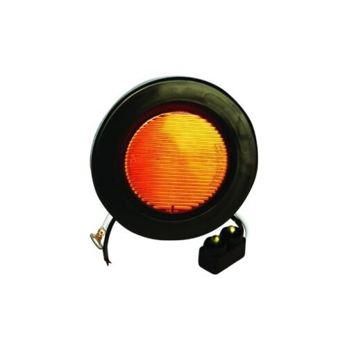 Luz Marcadora LED Redonda 2.5″ Pulgadas Ámbar 24 Voltios-FortPro