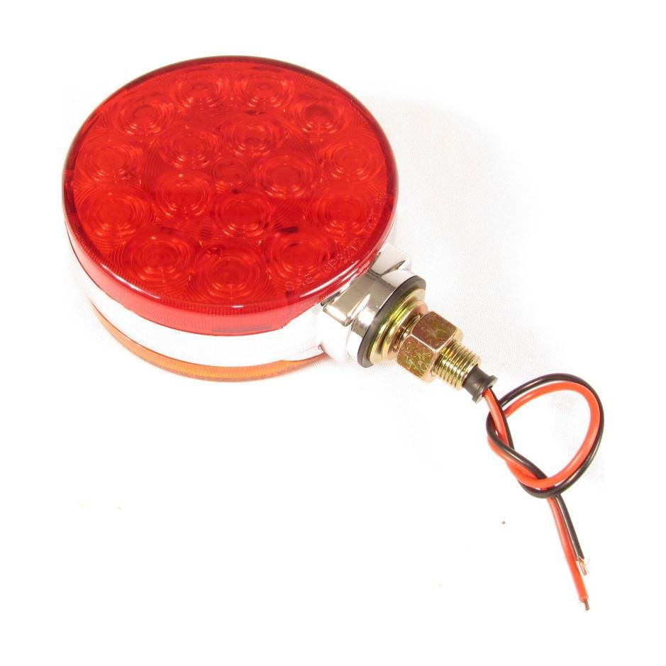 Lámpara de Intermitencia LED Redonda Cromado-FortPro