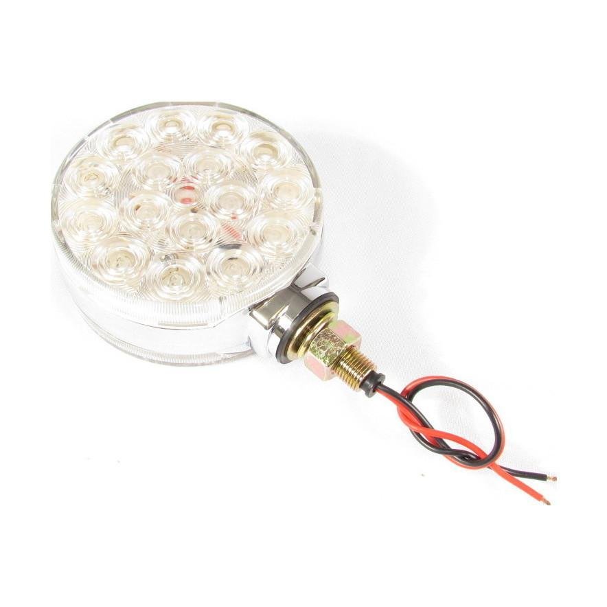 Lámpara de Intermitencia LED Redonda Claro Cromado-FortPro - Imagen 2