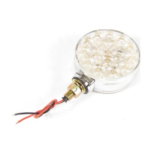 Lámpara de Intermitencia LED Redonda Claro Cromado-FortPro