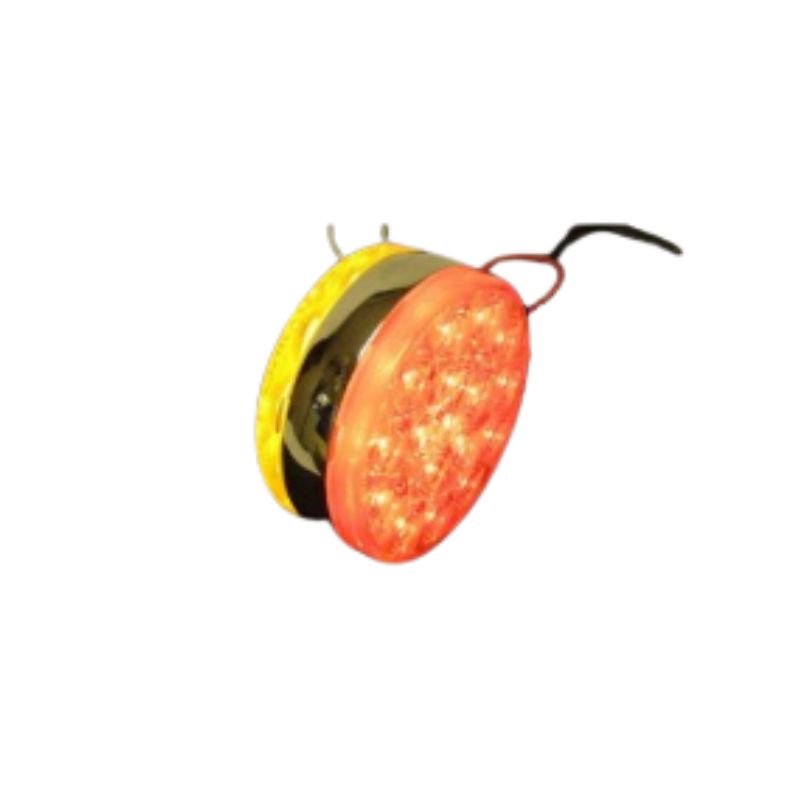 Lámpara de Intermitencia LED Redonda Claro Cromado-FortPro - Imagen 3