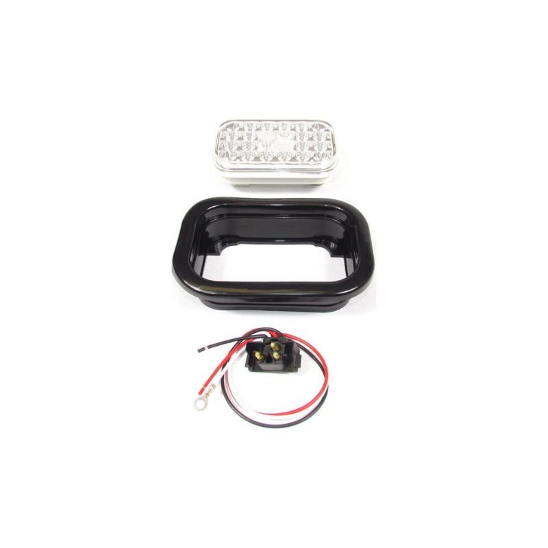 Luz LED Rectangular Rojo Claro 24 Diodos-FortPro